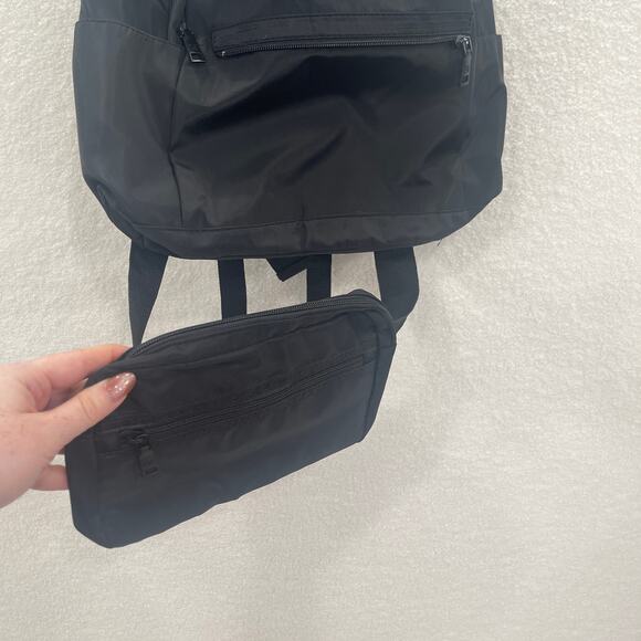 Badgley Mischka Backpack With Detachable Fanny Pack Black Nylon New With Tags main image 7